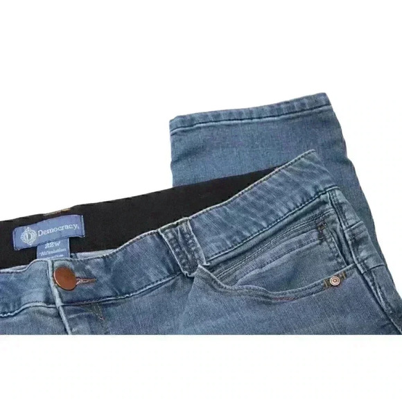 Democracy Ab Solution Jeans Size 22W Stretch Elastic Waist Comfort High Rise - Picture 9 of 12